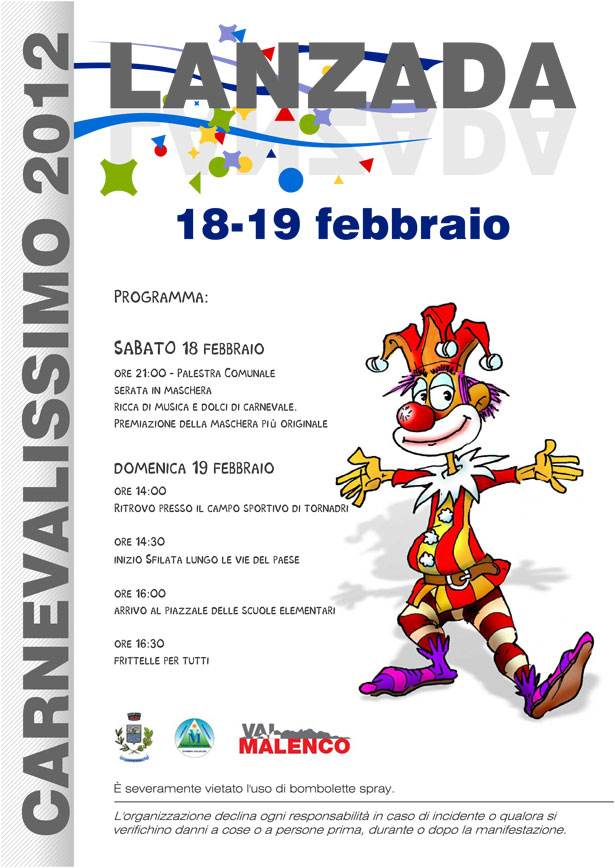 Locandina carnevalissimo 2012