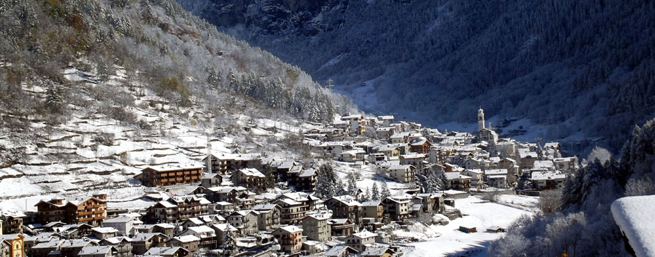 la neve in Valmalenco